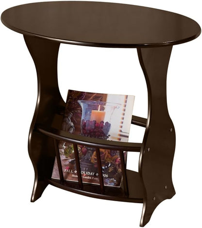 Frenchi Furniture Magazine Table, Dark Cherry
