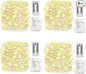 GDEALER 4 Pack 16.4 Feet 50 Led Fairy Lights Battery Operated with Remote Timer Waterproof Silver Wire Twinkle Christmas String Lights Outdoor Indoor 8 Modes for Bedroom Wedding Dorm Decor Warm White