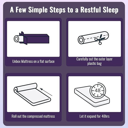 PayLessHere 5 Inch Memory Foam Mattress/Cooling Gel Bamboo Charcoal Infused Mattress/Medium Firm Mattresses/CertiPUR-US Certified/Bed-in-a-Box/Pressure Relieving King Size,White