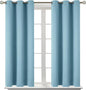 BGment Room Darkening Curtains 54 Inches Long - Grommet Thermal Insulated Drapes Window Treatment Curtains for Bedroom, 2 Panels, 38 x 54 Inch, Greyish Blue