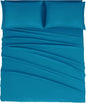 Mejoroom Queen Size Sheet Set - Hotel Luxury 1800 Bedding Sheets & Pillowcases - Deep Pocket Fitted Sheet, Soft, Breathable, Wrinkle & Fade Resistant - 4 Piece (Queen,Peacock Blue)