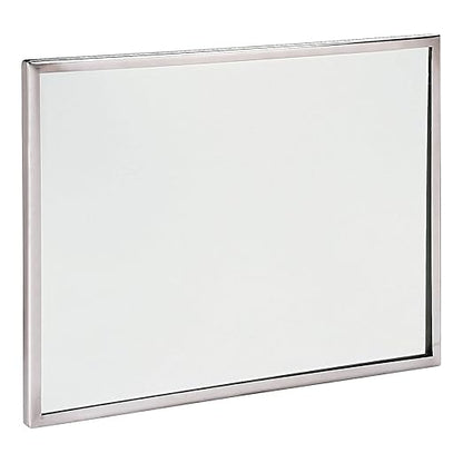 See All FR1824 Lavatory Mirror, Stainless Steel, Silver, 18" x 24"