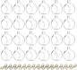 Sziqiqi Hanging Glass Globes Orbs Tea Light Candle Holders fillable with Trinkets for Wedding Ornaments, Wedding Birthday Christmas Party Centerpiece Accessory 2.36inch 20pcs +4 Extra