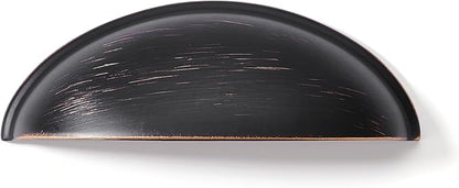 khtumeware 10 Pack 3" Drawer Pulls Oil Rubbed Bronze Cabinet Cup Pulls Kitchen Hardware Cabinet Handles Drawer Handles Knobs 3 inch Hole Center