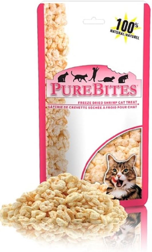 PureBites 1PBC-8SR14 Shrimp For Cats, 0.28z/8g - Entry Size-Mewly Pet