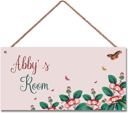 Personalized Flowers Decor for Girls Room Lovely Theme Room Decor for Nursery,Beautiful Wall Art Decor for Kids Room Boys Bedroom Little Man Cave