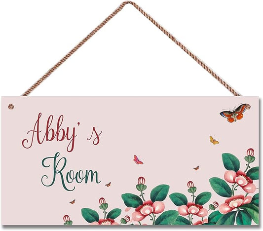 Personalized Flowers Decor for Girls Room Lovely Theme Room Decor for Nursery,Beautiful Wall Art Decor for Kids Room Boys Bedroom Little Man Cave