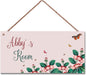 Personalized Flowers Decor for Girls Room Lovely Theme Room Decor for Nursery,Beautiful Wall Art Decor for Kids Room Boys Bedroom Little Man Cave