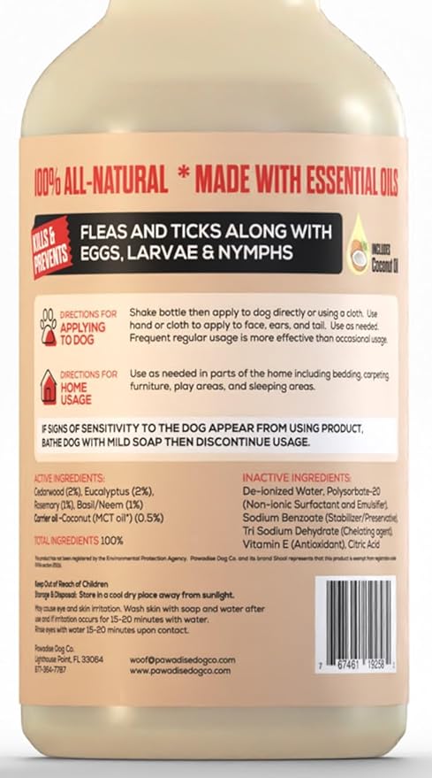 Shoo! Flea & Tick Spray for Dogs and Home | Plant Based, Natural Oils, Chemical Free Formula | Kills, Repels, Prevents | 16 oz (Woodland Harmony)-Mewly Pet