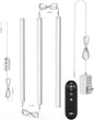 Remote Control Under Cabinet Led Light Plug in, Dimmable Daylight White 4500K, 3 Pack 12 inch Linkable Led Under Counter Lights for Kitchen Upgrade ETL Listed Plug 24V, UNO-LK 4500K
