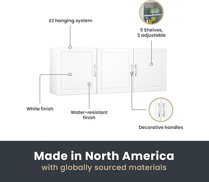 SystemBuild Evolution Kendall 54" Wall Cabinet in White
