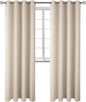 BGment Blackout Curtains - Grommet Thermal Insulated Room Darkening Bedroom and Living Room Curtains, Set of 2 Panels (55 x 96 Inch, Champagne)