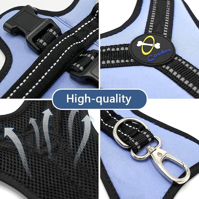 Coodeo Dog Lift Harness, Full Body Support & Recovery Sling, Pet Rehabilitation Lifts Vest for Old Dog with Arthritis Walk(Bule,L)-Mewly Pet