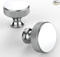 Asidrama 10 Pack Polished Chrome Kitchen Cabinet Knobs Knurled Dresser Knobs Drawer Knob Cabinet Hardware Aluminum Knob for Dresser Drawers