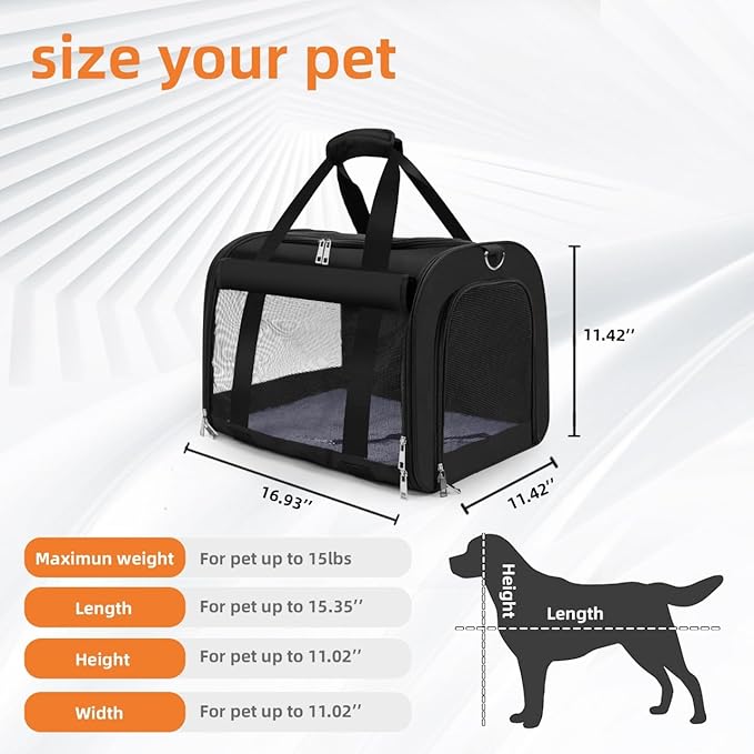 TWDEPART Cat Carrier Backpack - Multifunctional, Firm & Foldable with Roll-Up Shade, Breathable Design Includes Collapsible Bowl & Cushion (Black)-Mewly Pet