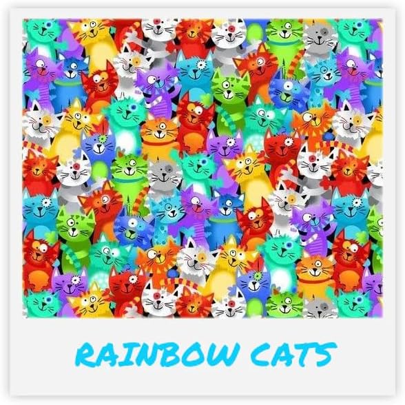 Kitty Kick Stix 15" Catnip Kicker Toy – Set of 2 | Handmade in USA | Interactive Cat & Kitten Toy | Durable Kicker Packed with 100% Potent Catnip for All Breeds (Rainbow Cats)-Mewly Pet