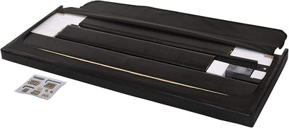 Crown Mark Erin Upholstered Panel Bed in Black, Full
