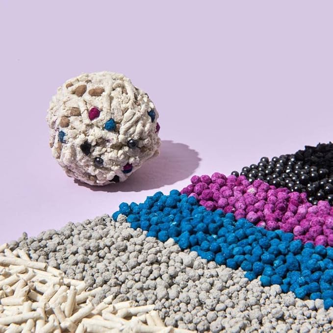 Mixed Tofu Cat Litter, Heavy Duty Flushable Kitty Litter, 5.5Lb/88Oz Original 4 Pack-Mewly Pet