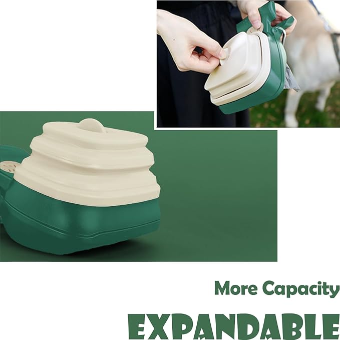 Portable Dog Pooper Scooper with Bag Attachment, Small Handheld Poop Scoop for Travel Walks Yard-Mewly Pet