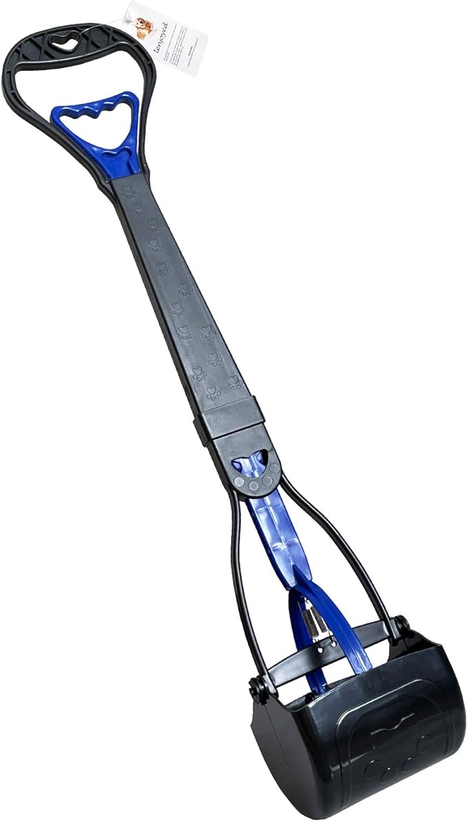 Non-Breakable Pooper Scooper for Large Medium & Small Dogs Heavy Duty, 28“Long Handled Dog Poop Scooper for Grass,Durable Dog Poop Pick Up Tool, Poop Grabber-Mewly Pet