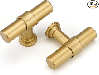 goldenwarm Gold Cabinet Knobs Matte Gold Dresser Knobs Kitchen Cabinet Handles for Dresser Drawers Modern Hardware for Bathroom Cupboard