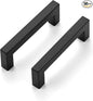 Ravinte 50 Pack 3-3/4 Inch Square Cabinet Handles Matte Black Pulls Drawer Hardware Kitchen Handles