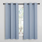 NICETOWN Room Darkening Curtains for Kitchen, Vintage Blue, Set of 2, 42 inches Wide by 50 inches Long, Window Treatment Thermal Insulated Solid Grommet Room Darkening Curtains/Drapes for Bedroom