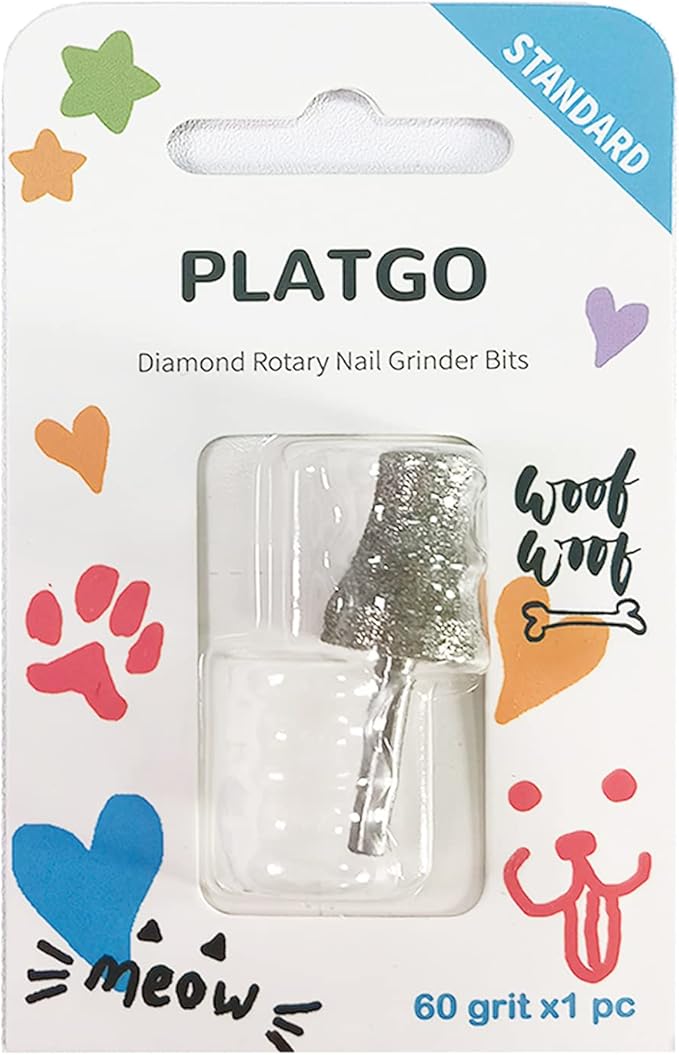 Diamond Dog Grinder for Dremel, Nail Drill Bits for Dogs & Pets Care, 1/8'' Dremel Tool-Mewly Pet