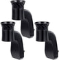 3 Pack Wall Fragrance Plug in Compatible with Bath and Body Works WallFlower Fragrances, ETL Certified, Rotatable, Precise Scent Control Fragrance Diffuser Plug for Home, Office (Black)