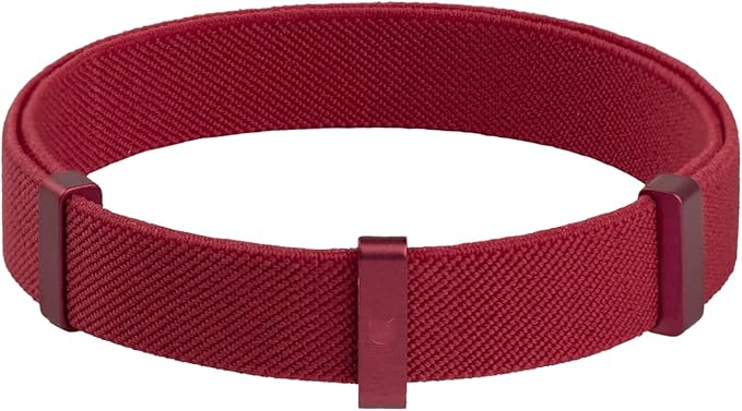 Safety Cat Collar - U.S. IDA Gold Award Design, Stretchy Elastic Quick Release Non Breakaway Cat Collar Light Weight for Kitten All Small Medium Large Cats (Burgundy, M (7.8-15.7 inch))-Mewly Pet