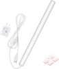 Under Cabinet Light, 12 Inch Plug in LED Closet Light with Memory Function, Cold White 6000K, Super Slim Dimmable Workbench,Under Counter Lights for Kitchen