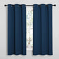 NICETOWN Room Darkening Curtains for Kitchen, Moroccan Blue, Set of 2, 42 inches Wide by 50 inches Long, Window Treatment Thermal Insulated Solid Grommet Room Darkening Curtains/Drapes for Bedroom