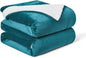 Walensee Sherpa Fleece Blanket (King Size 108”x90” Teal) Plush Throw Fuzzy Super Soft Reversible Microfiber Flannel Blankets for Couch, Bed, Sofa Ultra Luxurious Warm and Cozy for All Seasons