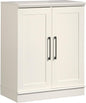 Sauder HomePlus Small Kitchen Pantry Storage Cabinet with Adjustable Shelves, Laundry Bathroom Storage Cabinet, Soft White Finish