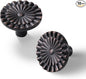 Oil Rubbed Bronze Cabinet Knobs 10 Pack Round Sunflower Dresser Drawer Hardware Furniture Cupboard Handles for Bathroom Single Hole Knob Kitchen SH-ORB-K10