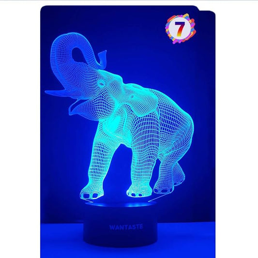3D Elephant Decor Lamp Gift with Remote, 7 Color Changing Night Light Birthday Toys for Kids Girls Boys