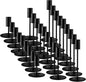 Matte Black Taper Candlestick Holders,Taper Candle Holders Set of 27,Metal Taper Candle Sticks Stand Holders,Modern Decorative Candle Holders for Wedding Certerpieces,Festive, Mantel,Home,Party