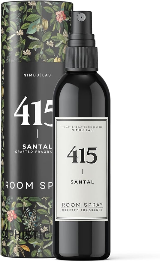 Room Spray for Home 415 Santal - Air Freshener for Home - Linen Spray for Bedding, Pillow Spray - Sandalwood blended with top notes of ginger and cardamom. Room Freshener. Long Lasting - 8oz/237ml