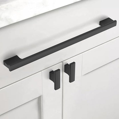Asidrama 10 Pack 10 Inch(254mm) Matte Black Kitchen Cabinet Handles, Cabinet Pulls Kitchen Cabinet Hardware for Cupboard Drawer Pulls