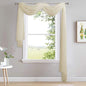 NICETOWN Decorative Long Scarf Valance for Window - Wedding Scarf Valance, Voile Curtain Bed Canopy for Living Room, Bedroom, Ceremony (1 Panel, W60 x L216, Yellow Beige)