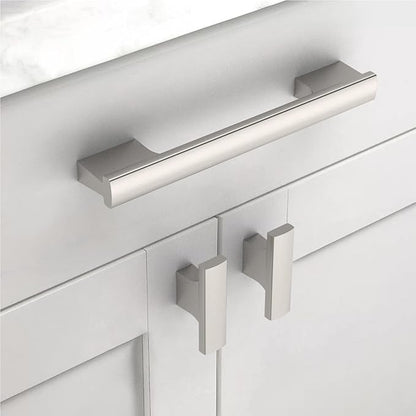 Asidrama 10 Pack 5 Inch(128mm) Brushed Satin Nickel Kitchen Cabinet Handles, Cabinet Pulls Kitchen Cabinet Hardware for Cupboard Drawer Pulls