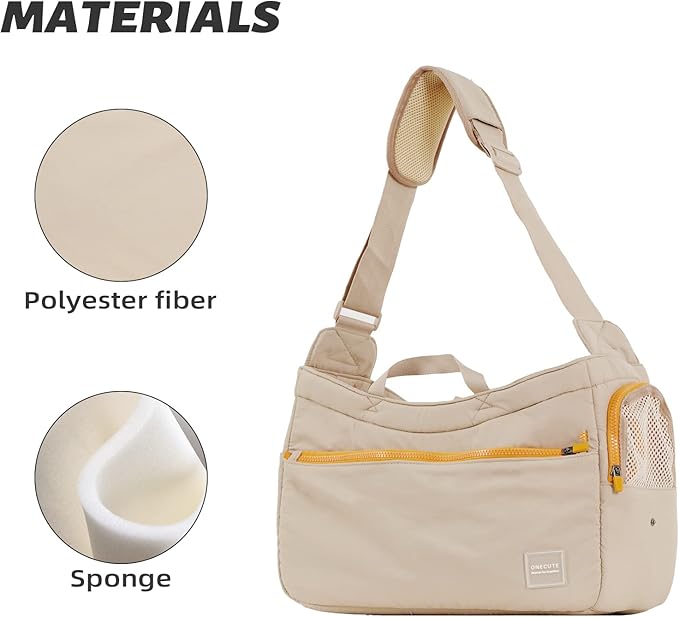 Soft and Comfortable Pet Carrier and Business Backpack with Strong Support - Ideal for Business, Travel, and Outings with Small Dogs and Cats (Kahki,15.7" L x 5.5" W x 9.8" H，up to 16lbs-Mewly Pet