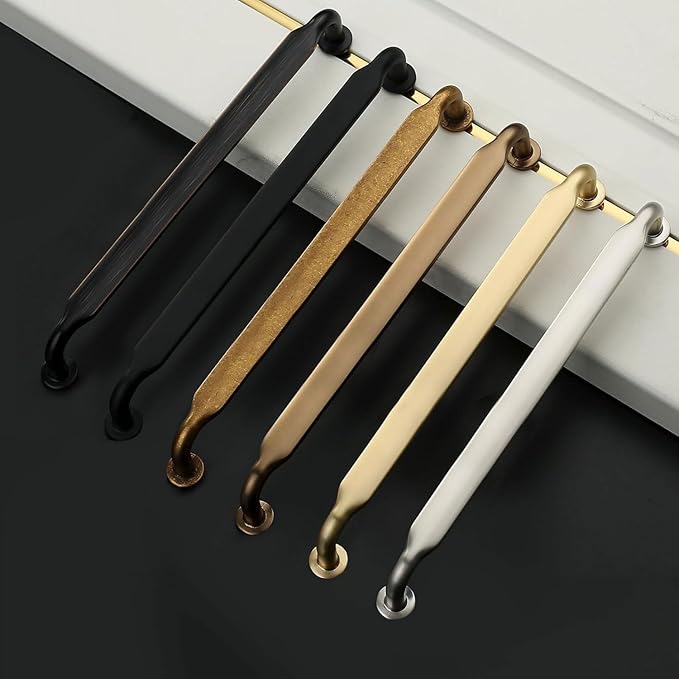 Asidrama 6 Pack 11.3 Inch(288mm) Brushed Satin Nickel Kitchen Cabinet Handles, Cabinet Pulls Kitchen Cabinet Hardware for Cupboard Drawer Pulls