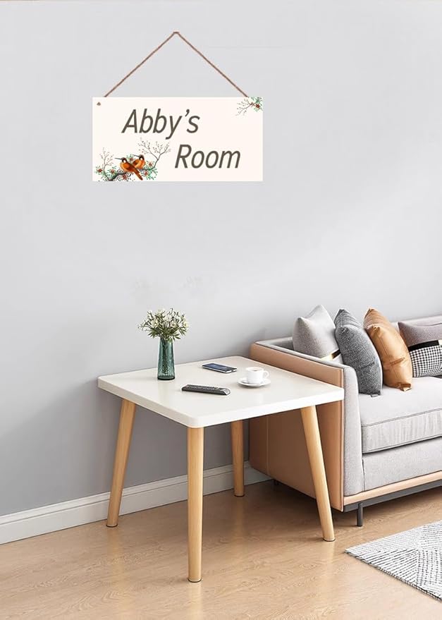 Personalized Sign Birds Flowers Wall Decor Beautiful Decoration for Home Kitchen Bar Garage Vintage Retro Poster Plaque Decor for Kids Room Nursery Wall Decorations Stuff