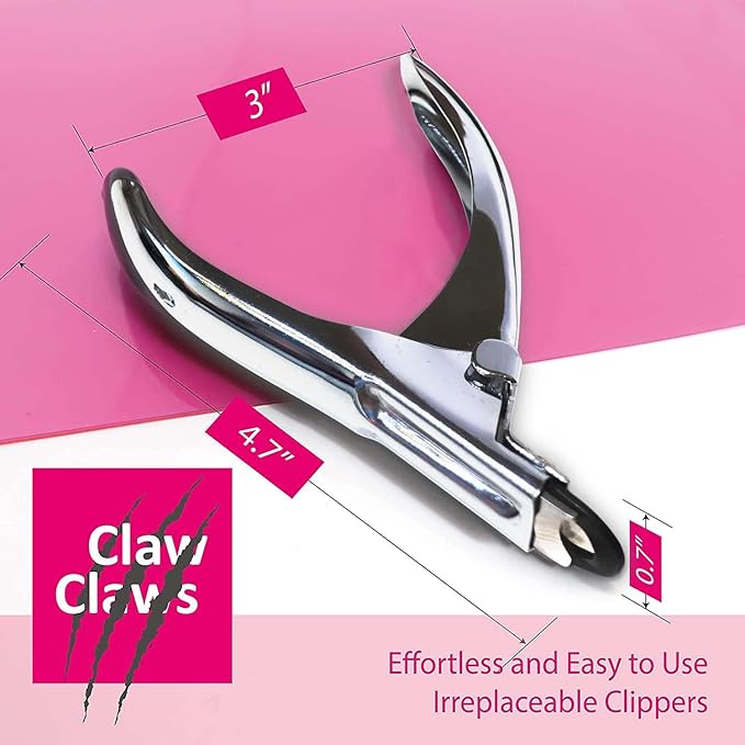 Guillotine Type Dog Nail Clippers for Small and Medium-Sized Dogs, Safety Guard to Avoid Over Cutting, Sharp Stainless Steel Blade (No Coated Handle)-Mewly Pet