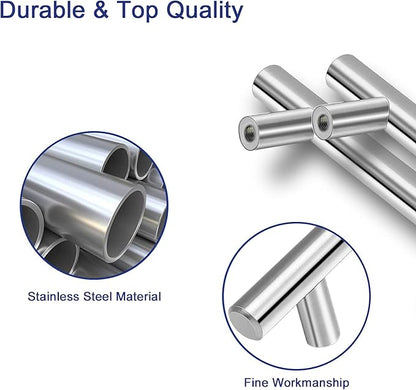 HBL' 20 Pack | 3 Inch Center to Center Brushed Nickel Cabinet Pulls Kitchen Cabinet Handles,Made of Stainless Steel,Ideal for Cabinet,Drawer,Cupboard and Wardrobe.