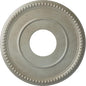 Ekena Millwork CM12BRFLS 12-1/2" x 3-7/8" x 3/4" Bradford Ceiling Medallion, Flash Gold