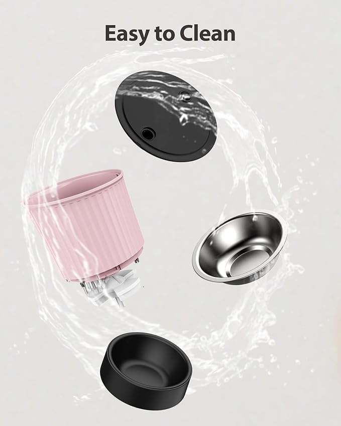 Petory Timed Automatic Cat Feeders - 4L Programable Dry Food Dispenser for Cats and Small Medium Dogs 6 Meals with Desiccant Bag Dual Power Supply 10S Voice Recorder-Mewly Pet