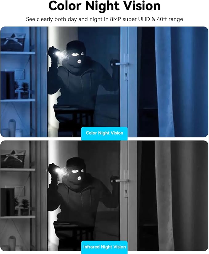 blurams Pet Camera 4K, 8MP Indoor Cameras for Home Security with One-Touch Call, Color Night Vision, Motion Tracking, 5GHz/2.4GHz Wi-Fi, Cloud & SD Card Storage, Wi-Fi 6-Mewly Pet