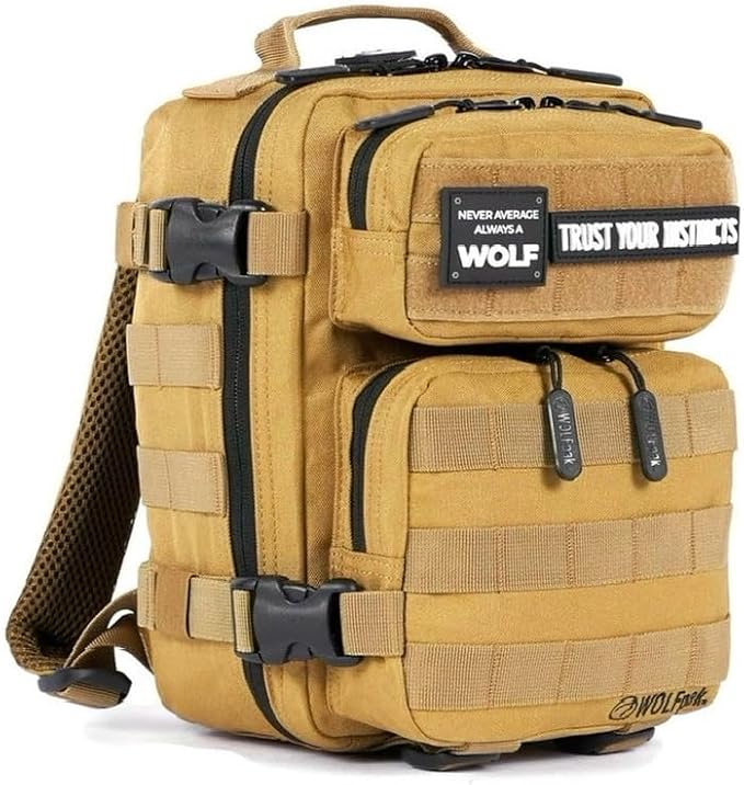 WOLFpak 9L Backpack Mini – Khaki-Mewly Pet